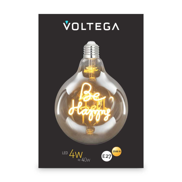 Лампа светодиодная филаментная Voltega 271 E27 4W 2500K желтая 8556