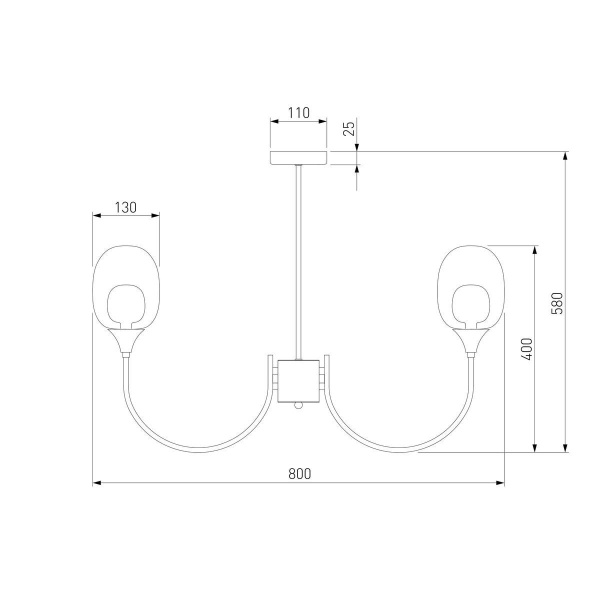 Подвесная люстра Eurosvet Spritz 70217/8 латунь Smart