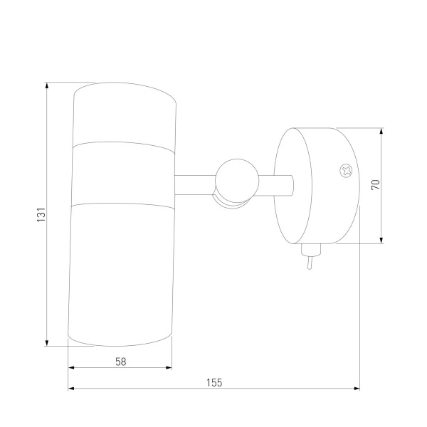 Спот Eurosvet Viero 20096/1 черный/золото
