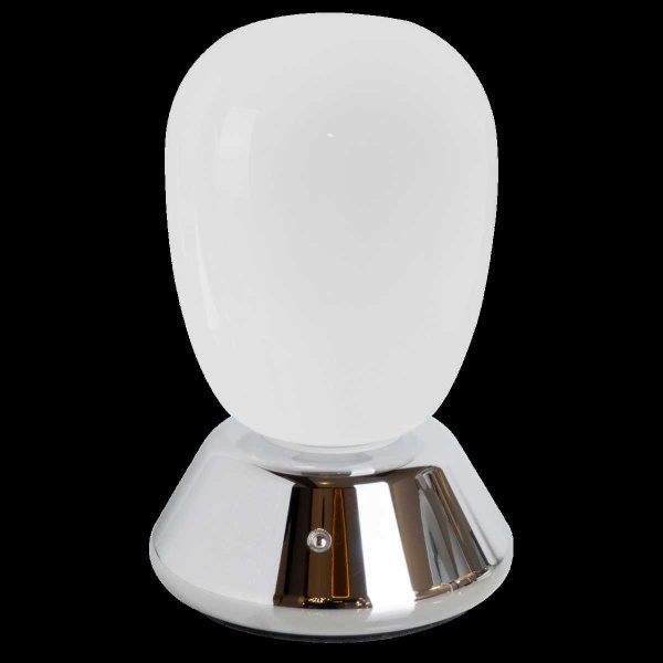 Настольная лампа диммируемая 10W 3000K матовый/хром Uovo III Lightstar 807914