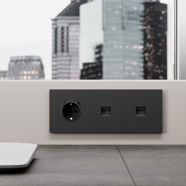 Розетка Ethernet RJ-45 cat. 6A экранированная (белый) W5120101/ a069683