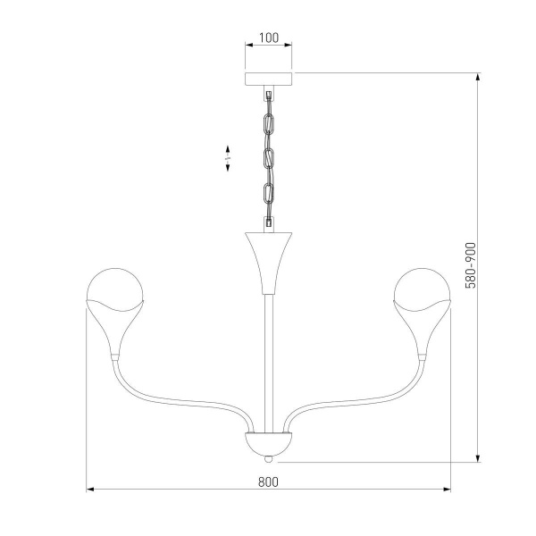 Подвесная люстра Eurosvet Calyx 60169/6 никель Smart a068276