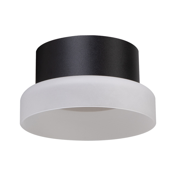 Светильник потолочный Feron HL460 Barrel OPAL 12W, 230V, GX53, черный