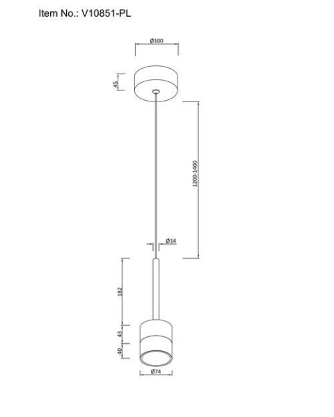 Подвесной светодиодный светильник Moderli Self V10851-PL