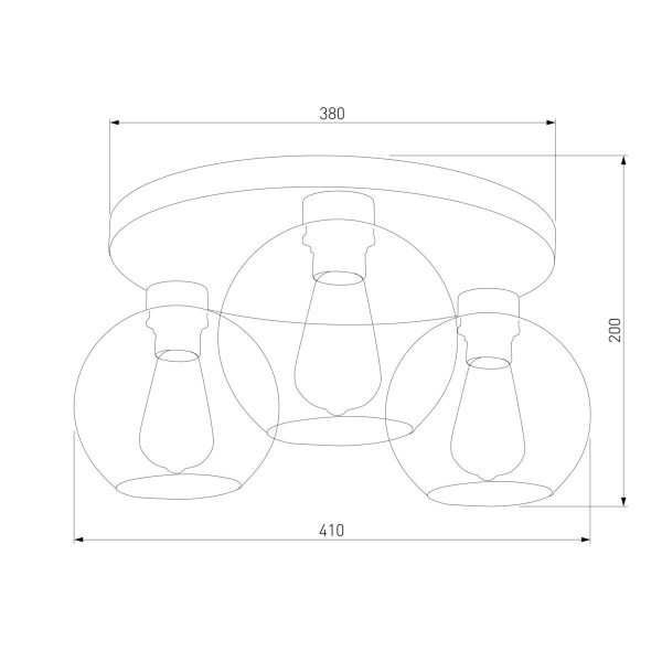 Потолочная люстра TK Lighting 2776 Cubus Graphite