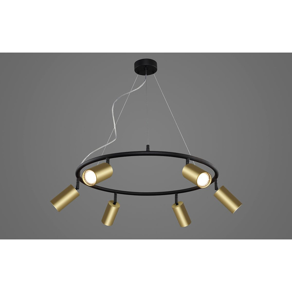 Подвесная люстра Crystal Lux CLT 015C6 D600 BL-GO