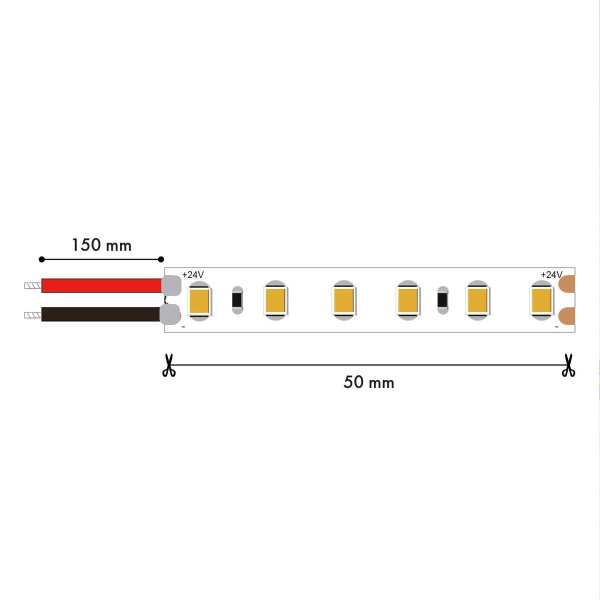 Светодиодная лента Favourite 14,4W/m 120LED/m 2835SMD теплый белый 5M 2001-31420