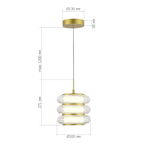 Подвесной светодиодный светильник ST Luce Frittela SL6239.203.03