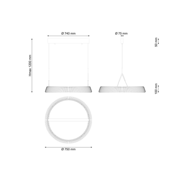 Подвесной светодиодный светильник Lucia Tucci Modena 1922.1 Led