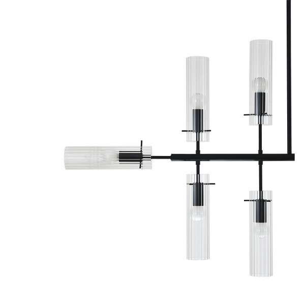 Подвесная люстра Indigo Saetta 11053/12R Black V000566