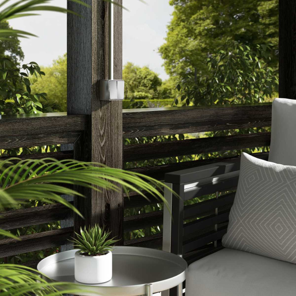 Выключатель двухклавишный влагозащищенный Werkel Gallant серебряный W5020206 4690389167133