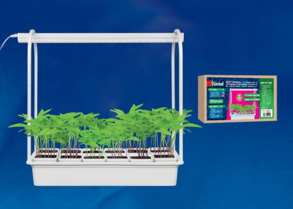 Светодиодный светильник для растений Uniel Minigarden ULT-P34-10W/SPSB IP40 White 12 UL-00004149