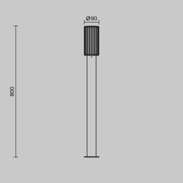 Ландшафтный светильник Maytoni Outdoor O502FL-01B1