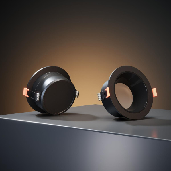 Встраиваемый светодиодный светильник Elektrostandard Basic 25082/LED 7W 4200K чёрный a062941