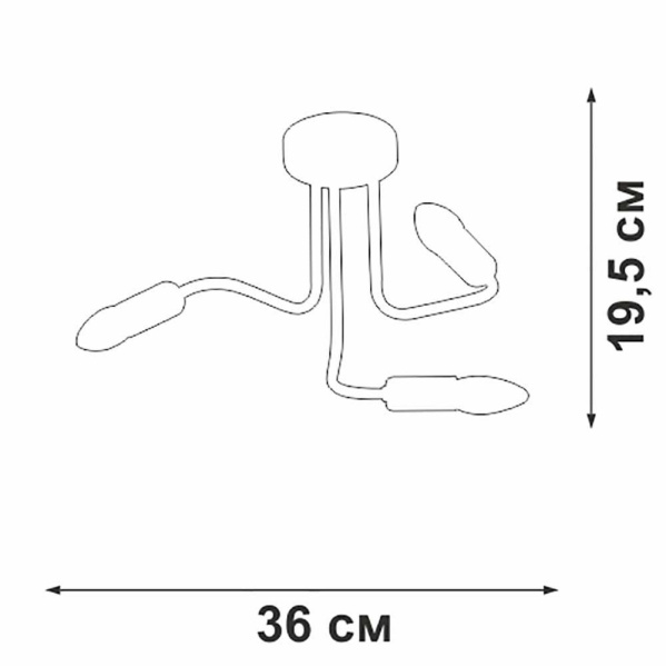Потолочная люстра Vitaluce V3023-1/3PL