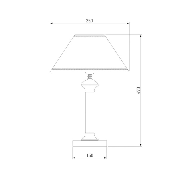 Настольная лампа Eurosvet Lorenzo 60019/1 перламутровое золото