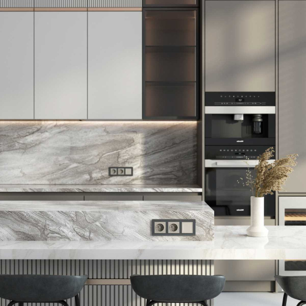 Розетка с заземлением (дымчатый) W1271004/ a069462