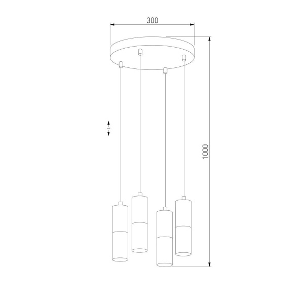 Подвесная люстра TK Lighting 4354 Elit White