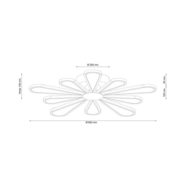 Потолочная люстра Lucia Tucci Miracoli 202.10 LED