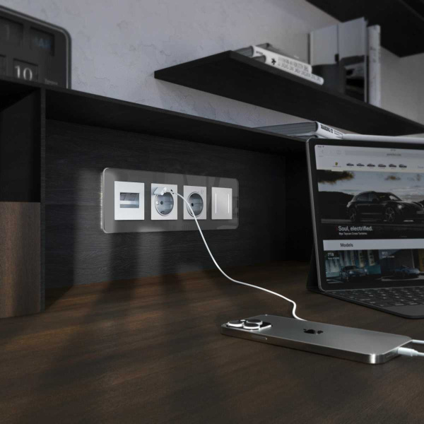 Рамка Werkel Elite на 4 поста графит W0042440 4690389180804