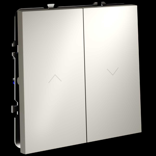 Выключатель встраиваемый Voltum S70 для жалюзи 10А кашемир VLS020703