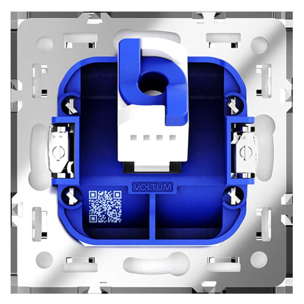 Розетка компьютерная встраиваемая Voltum S70 RJ45 кат.6, (белый матовый) VLS060102