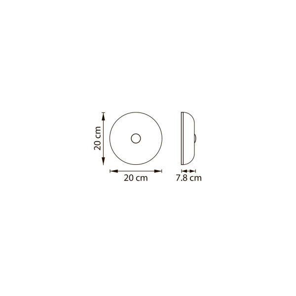 Светильник настенно-потолочный (Бра) 10W 3000K хром Catania Lightstar 689614