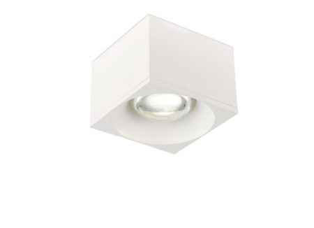 2062-LED12CLW Накладной светильник потолочного крепления, белого цвета, H=70mm, W=97 mm, L=97 mm, 40