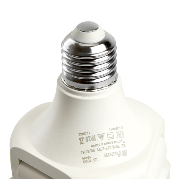 Лампа светодиодная для растений Feron LB-7000 E27 30W красно-синий спектр 48444