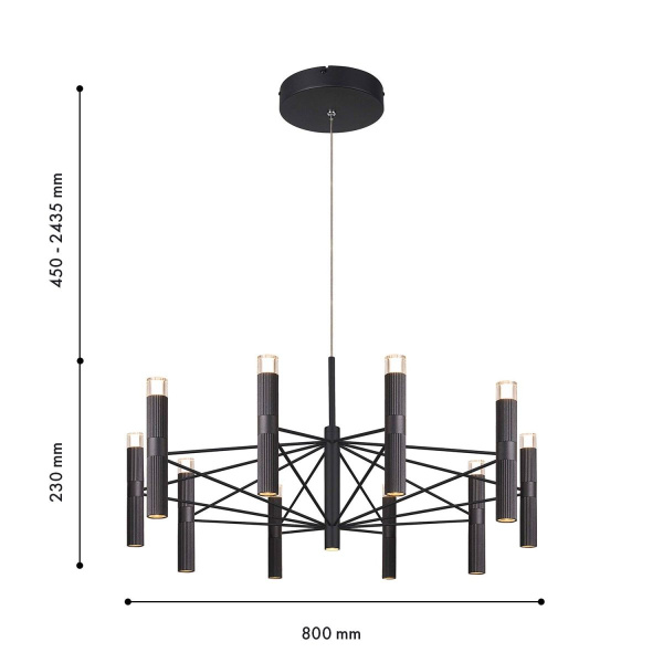 Подвесная светодиодная люстра Favourite Blick 4758-10P