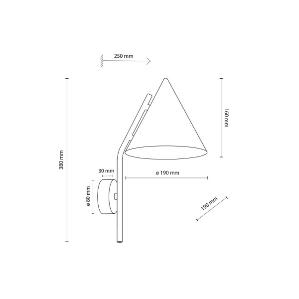 Настенный светильник TK Lighting CONO BEIGE a070965