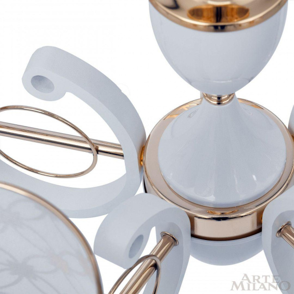 Подвесная люстра Arte Milano Florentia-3097 303097/6 Wh/Gd