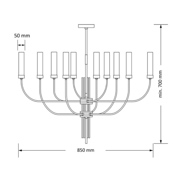 Подвесной светильник KUTEK MOOD MUS-ZW-10(ZM)