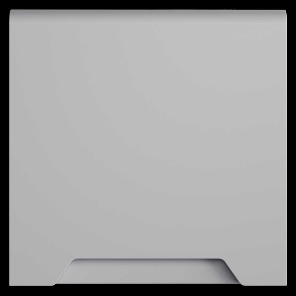 Накладка для розетки с заземлением, защитными шторками и крышкой, S70 (серый) Voltum VLS000816