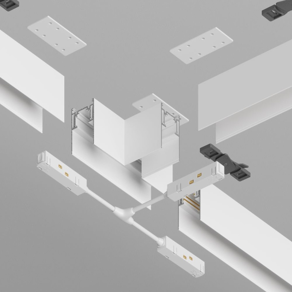 Коннектор T-образный накладной Maytoni Technical Gravity TRA010CT-41W
