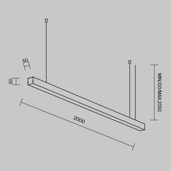 Линейный светильник Maytoni Technical LL312029