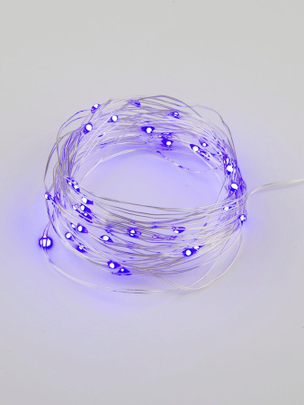 Светодиодная гирлянда Uniel Роса фиолетовый ULD-S0500-050/SCB/2AA Purple IP20 Dew UL-00007185