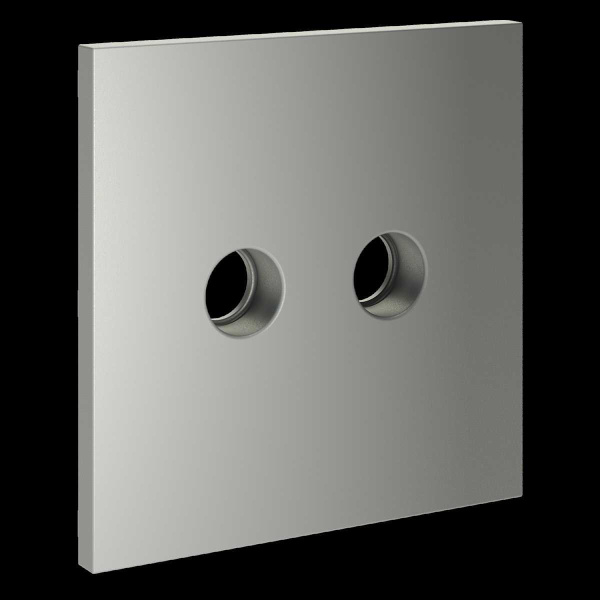 Накладка для розетки телевизионной оконечной TV+SAT S70 (сталь) Voltum VLS001605