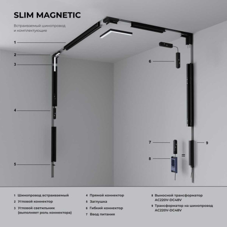 Шинопровод встраиваемый Elektrostandard Slim Magnetic 85128/00 a062328