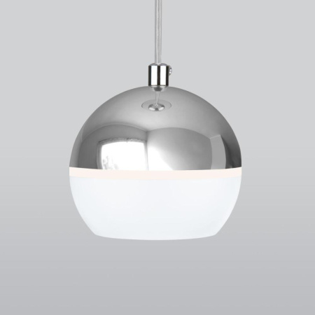 Подвесной светодиодный светильник Elektrostandard DLS023 9W 4200K белый/хром a047803
