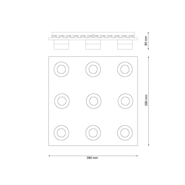 Потолочный светодиодный светильник Lucia Tucci Modena 166.9 LED
