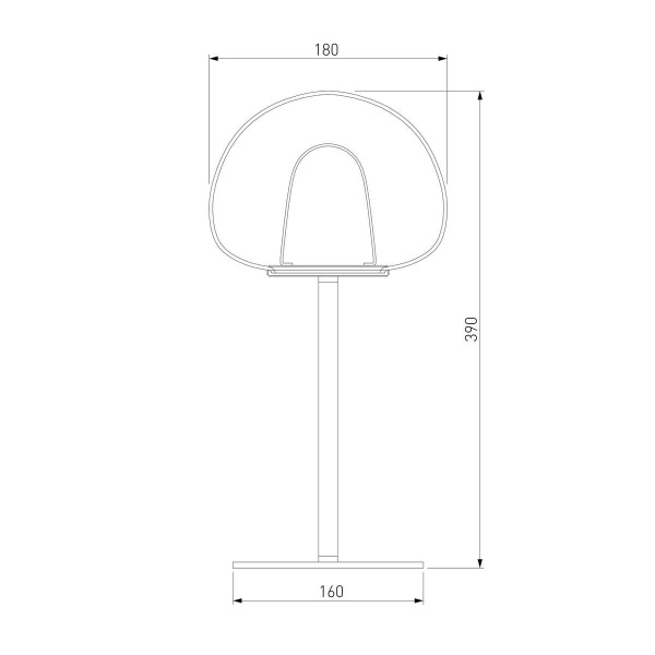 Настольная лампа Eurosvet Twice 90326/1 черный