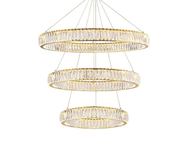 Вертикальная композиция Newport 8240 из трех колец золото №9 S8240_027G