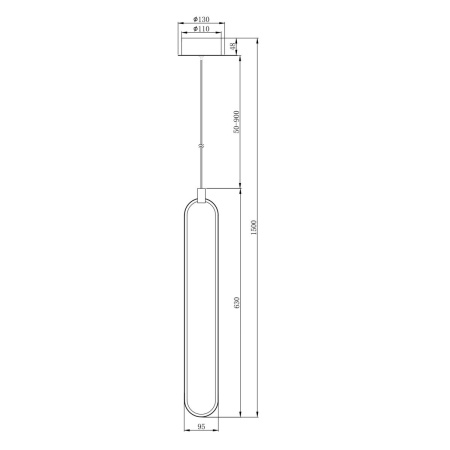 Подвесной светодиодный светильник Maytoni Chain MOD017PL-L13N