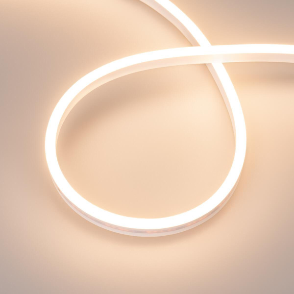 Гибкий неон Arligh 10W/m 120LED/m 2835SMD теплый белый 5M AURORA-PS-A120-12x6mm 24V Warm3000 036675