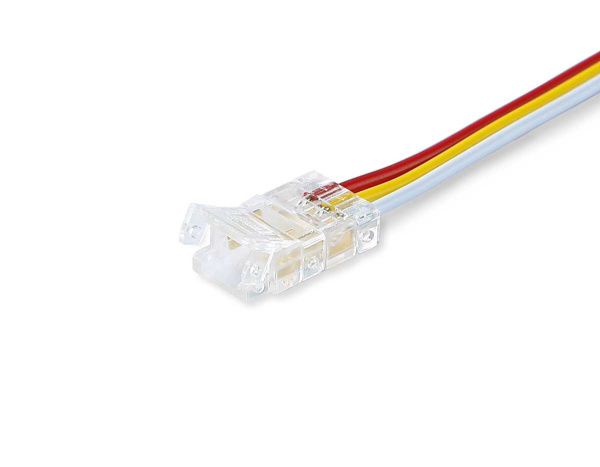 Соединитель гибкий двухсторонний AMBRELLA LIGHT ILLUMINATION COB CCT 12/24V для лент 8mm(3 конт.) (5шт. в комплекте) GS7911