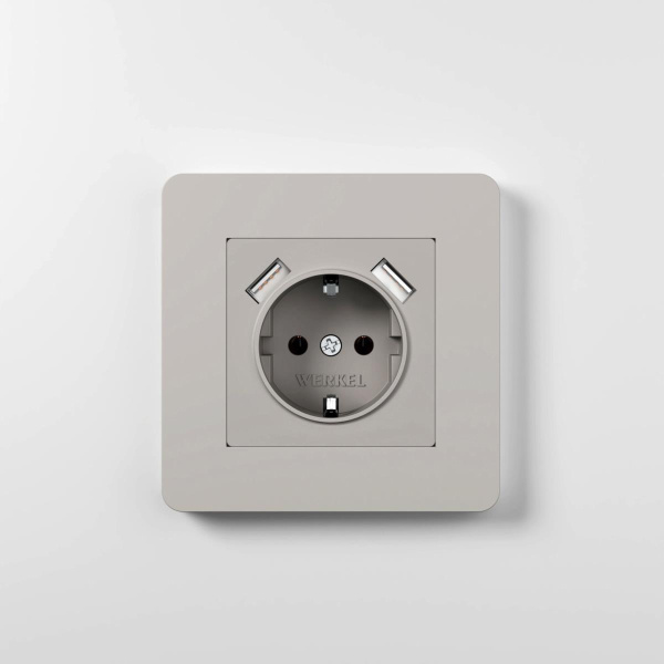 Рамка Werkel Split на 1 пост дымчатый/белый W0013067 4690389206047