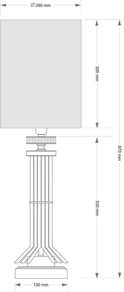 Настольный светильник KUTEK GENOVA GEN-LG-1(P/A)