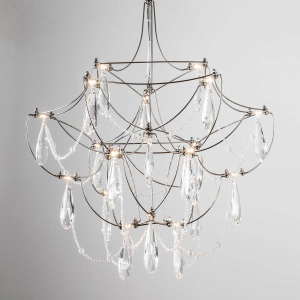 Подвесная светодиодная люстра Modelux Premium ML.5601.400P СН