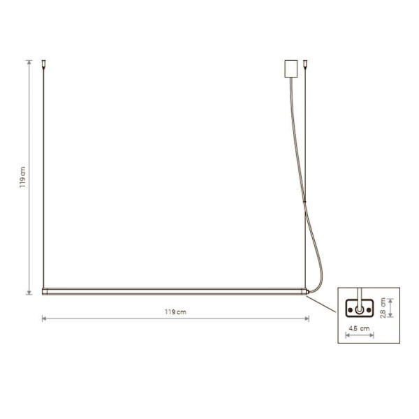 8908 Подвесной светодиодный светильник Nowodvorski H LED 8908